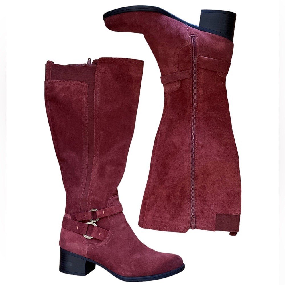Naturalizer Wide Calf Suede Boots